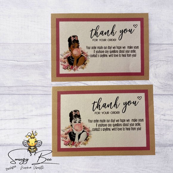 Set of 100 Thank You Cards - Picture 4 of 11